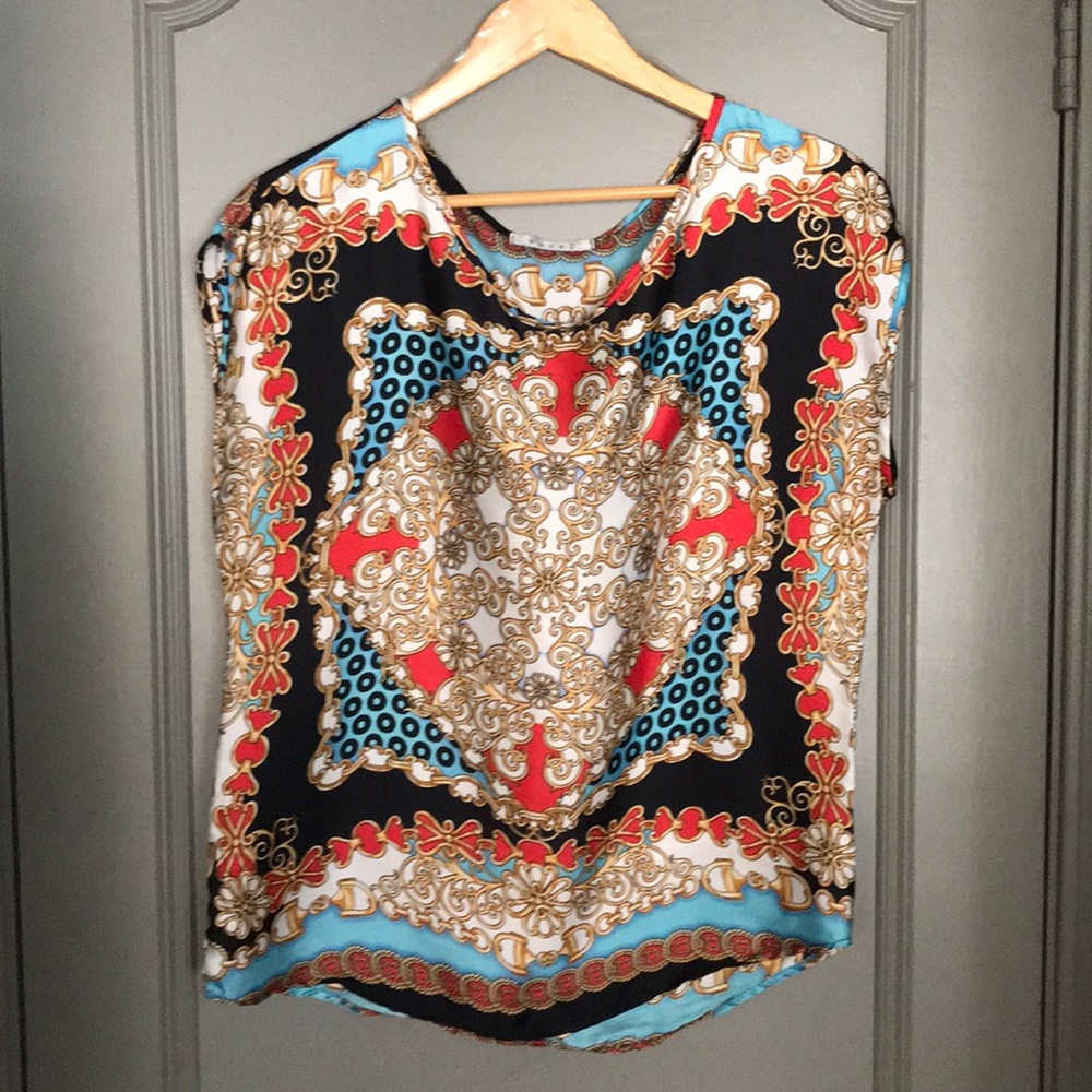 Easel - Multi Colored Blouse